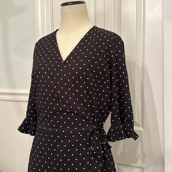 NWOT Ruffle Romper Wrap Dress - Picture 2 of 9